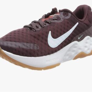 Nike Burgundy and White Athletic Shoes. Women Size 8